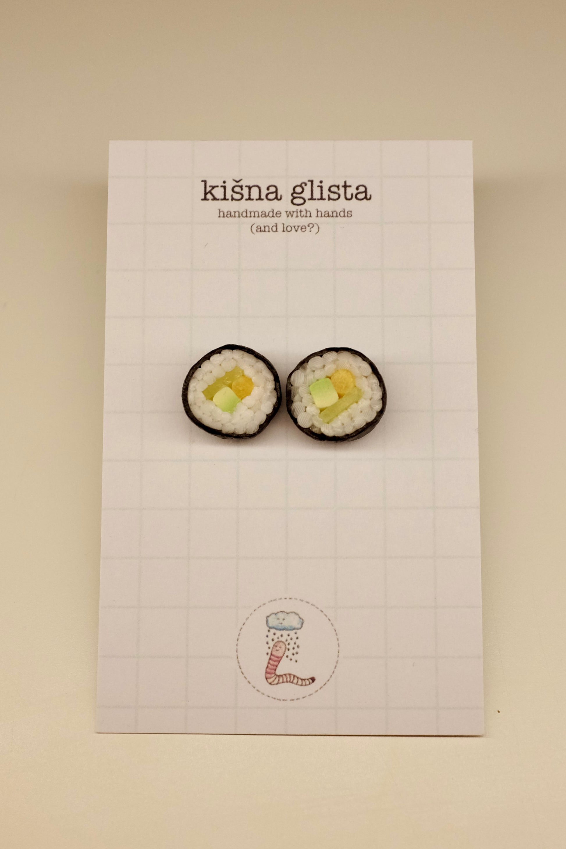 Suši, minđuše sa iglicom