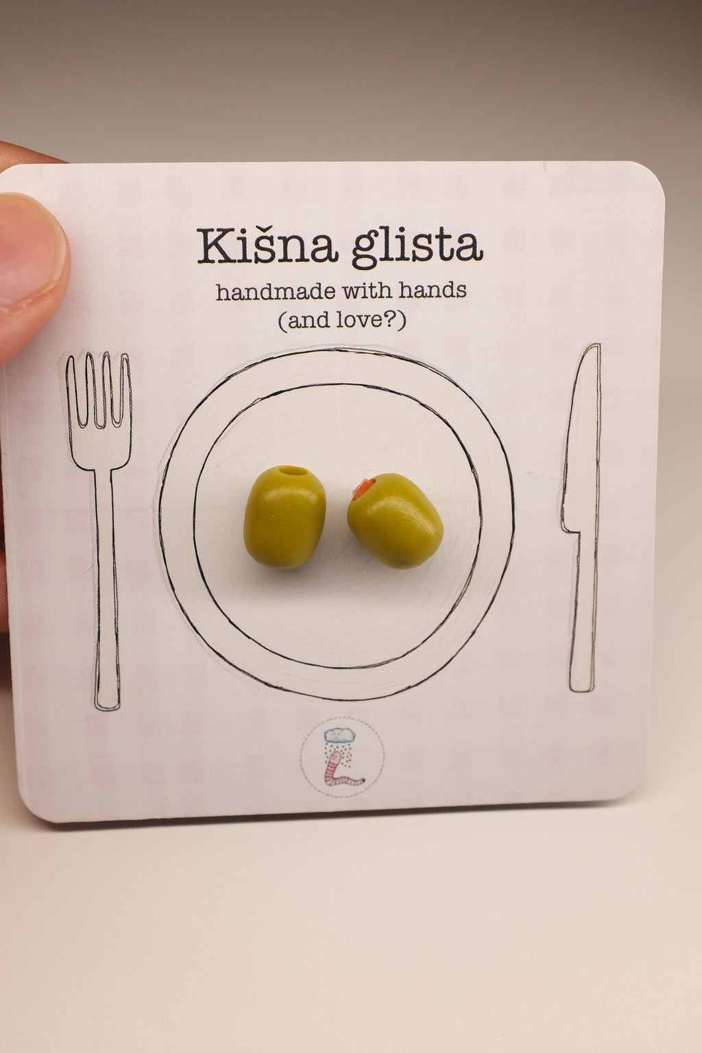 Masline, minđuše sa iglicom