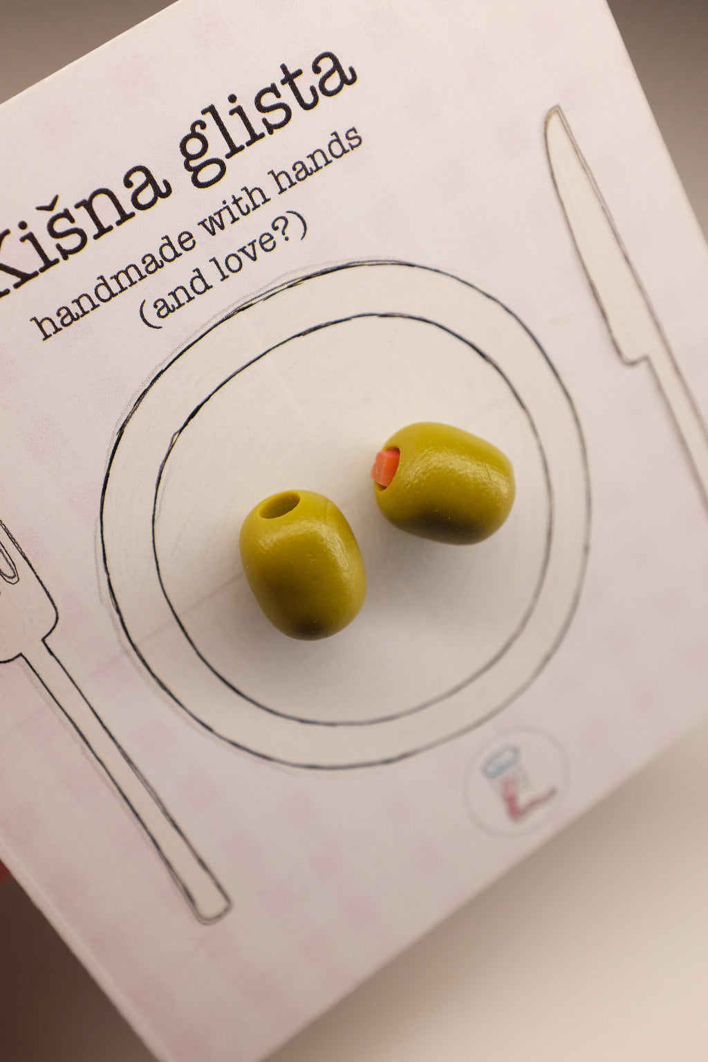 Masline, minđuše sa iglicom