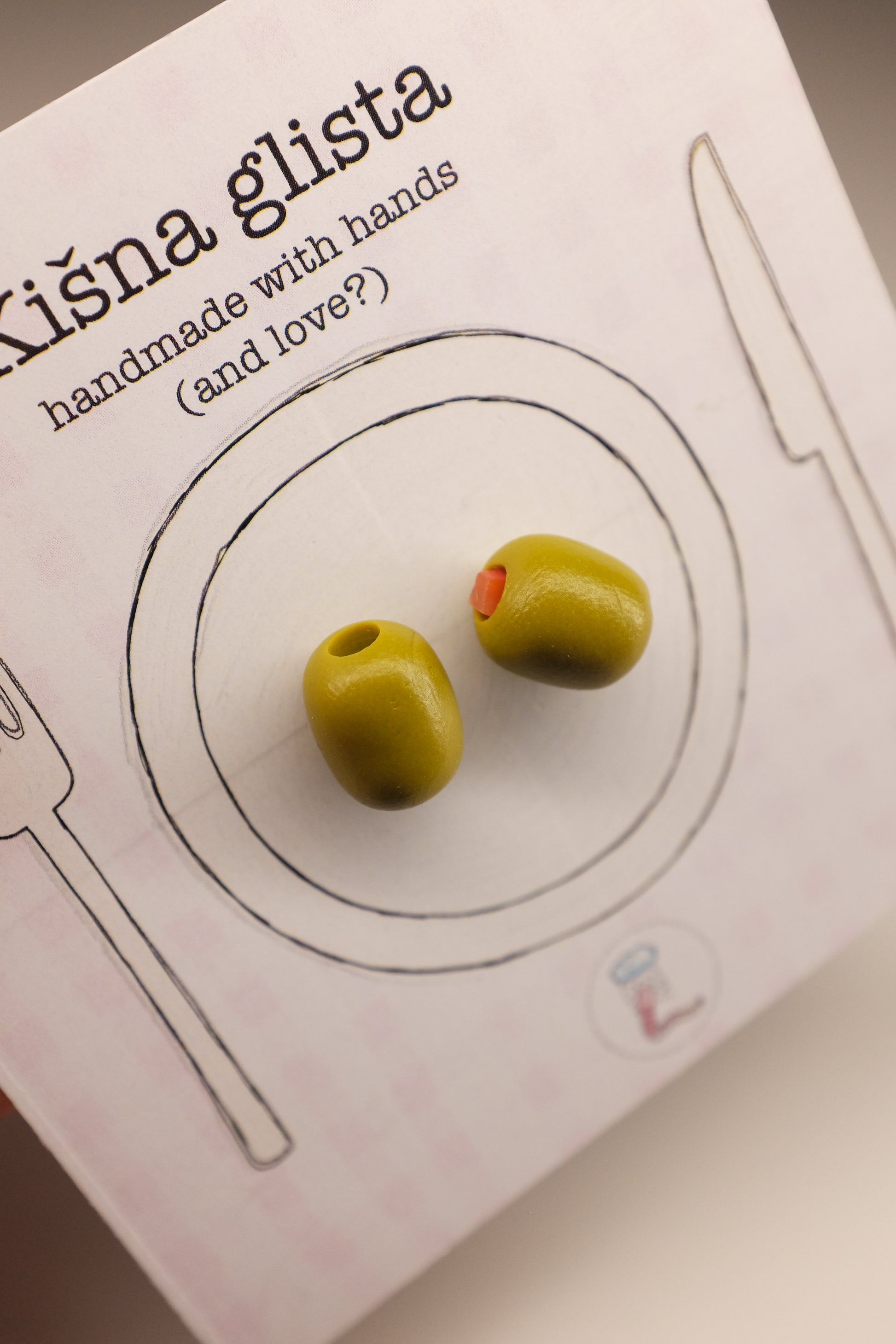 Masline, minđuše sa iglicom