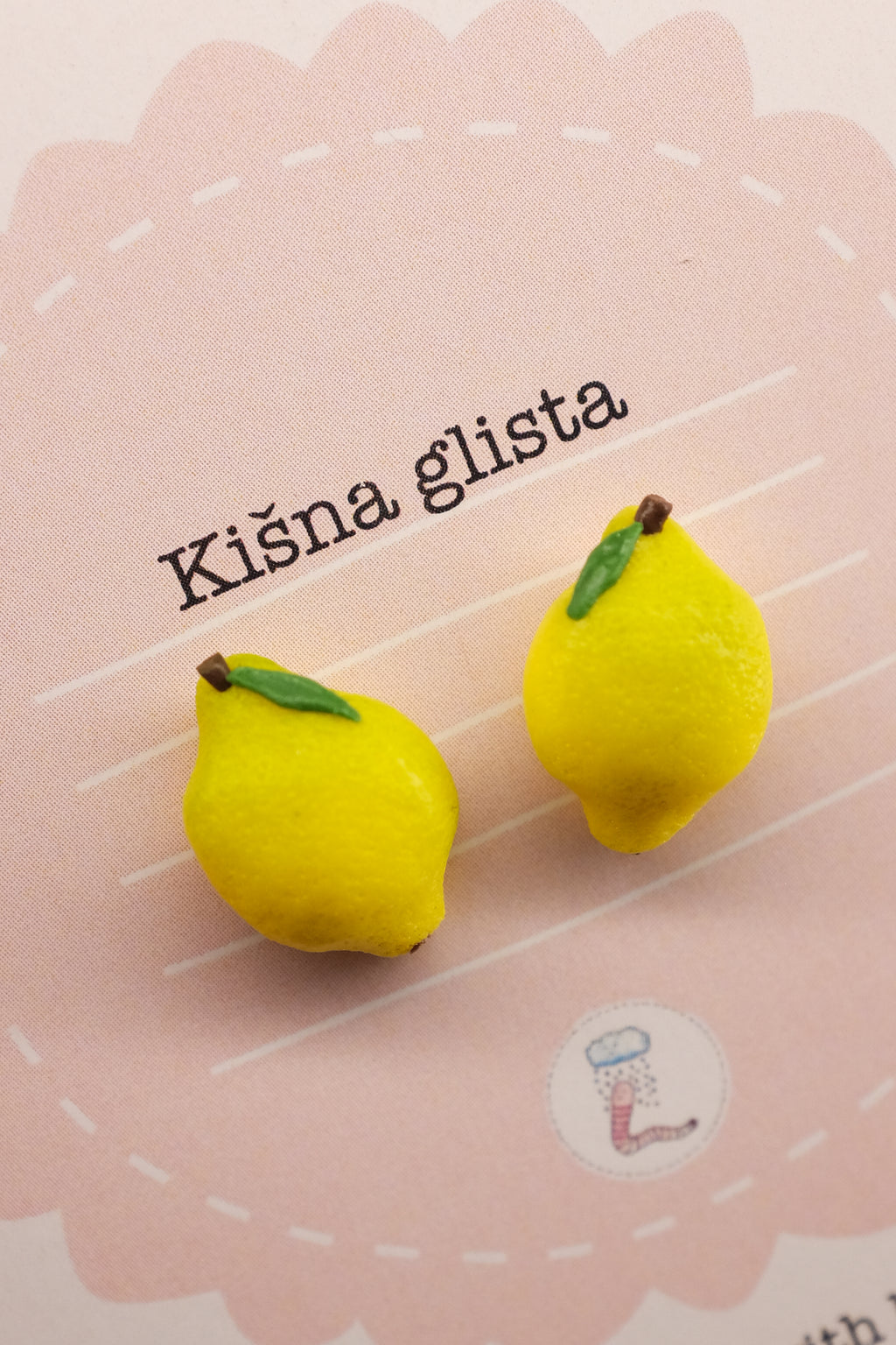 Limun, minđuše sa iglicom