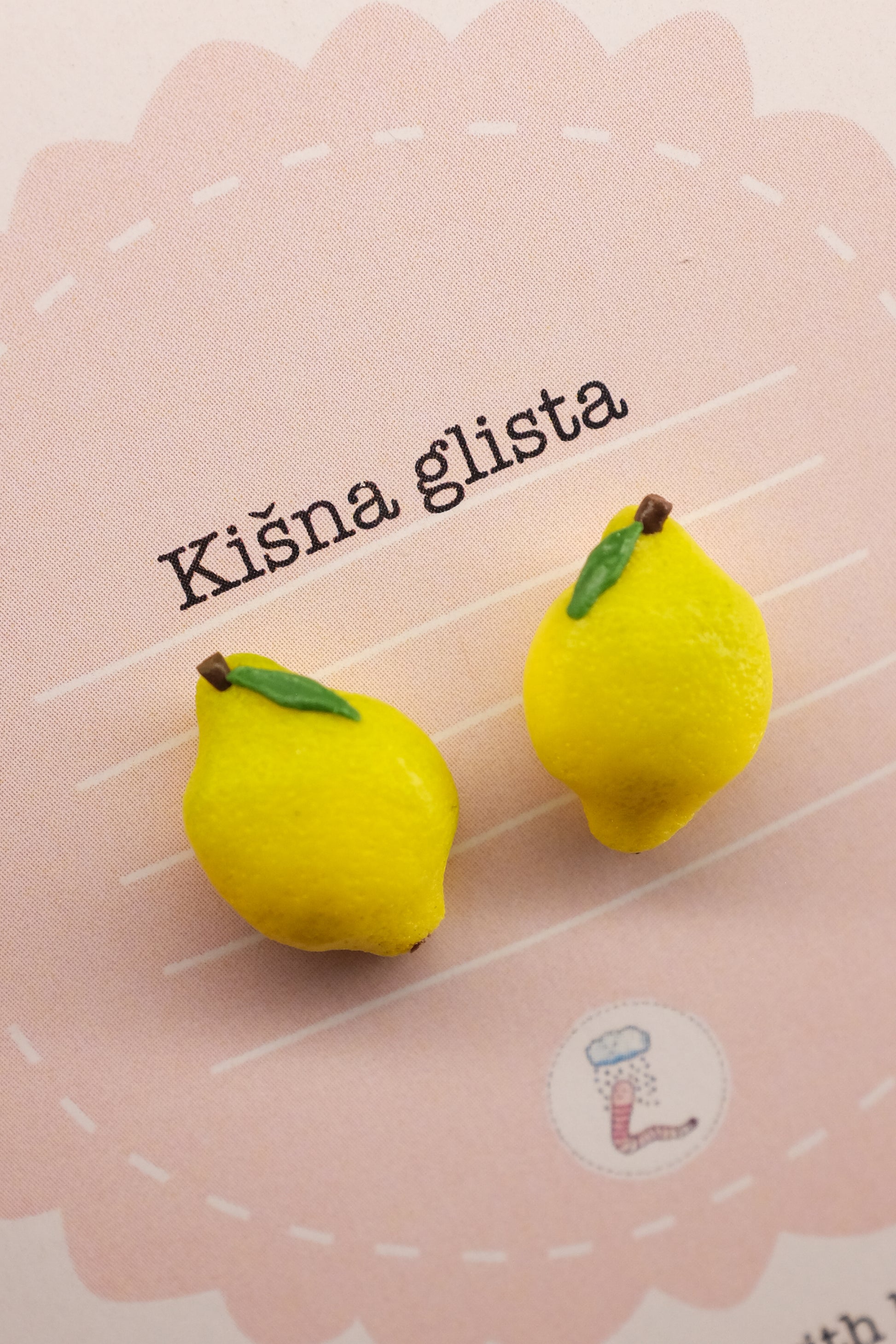 Limun, minđuše sa iglicom