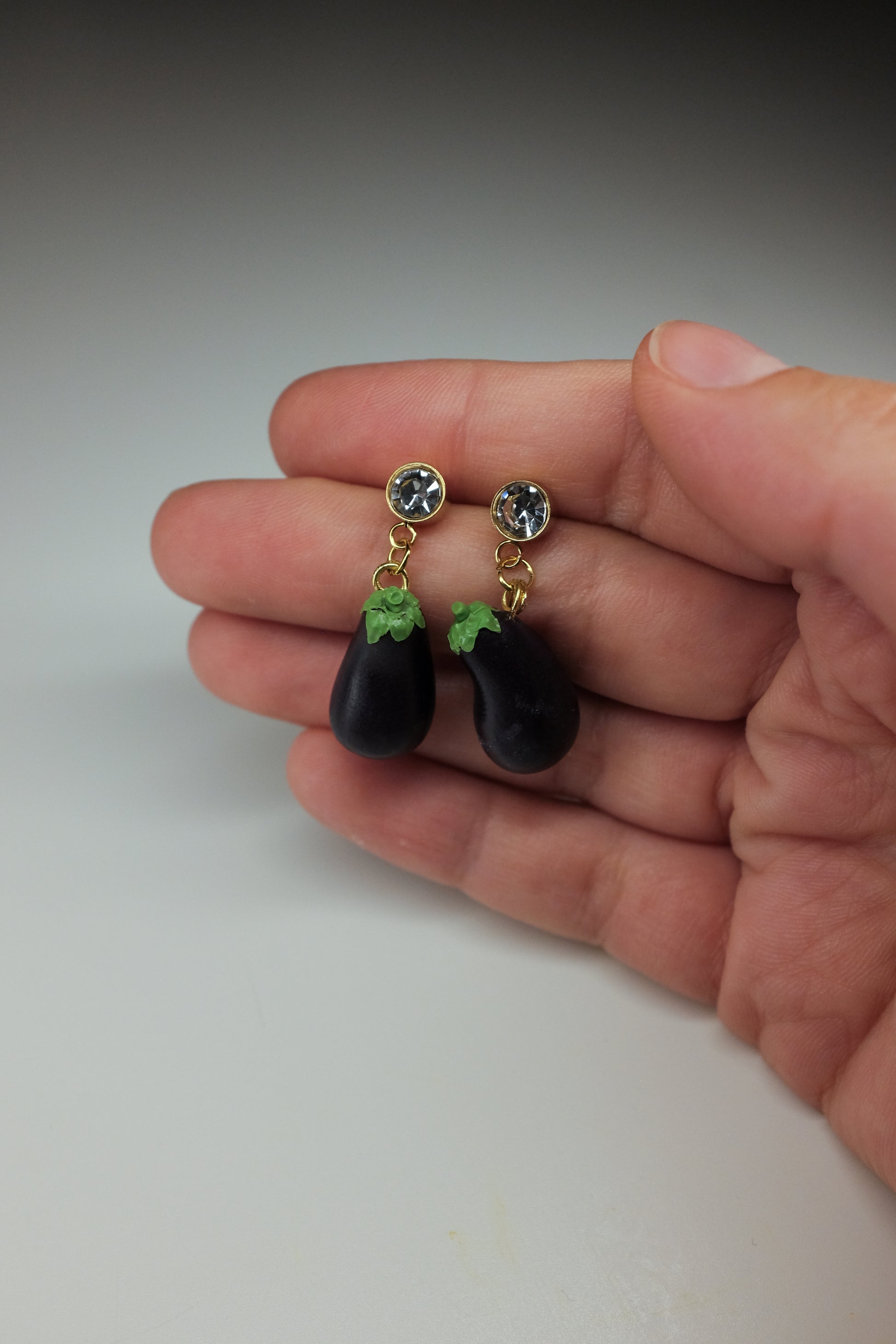 Patlidžan,viseće minđuše