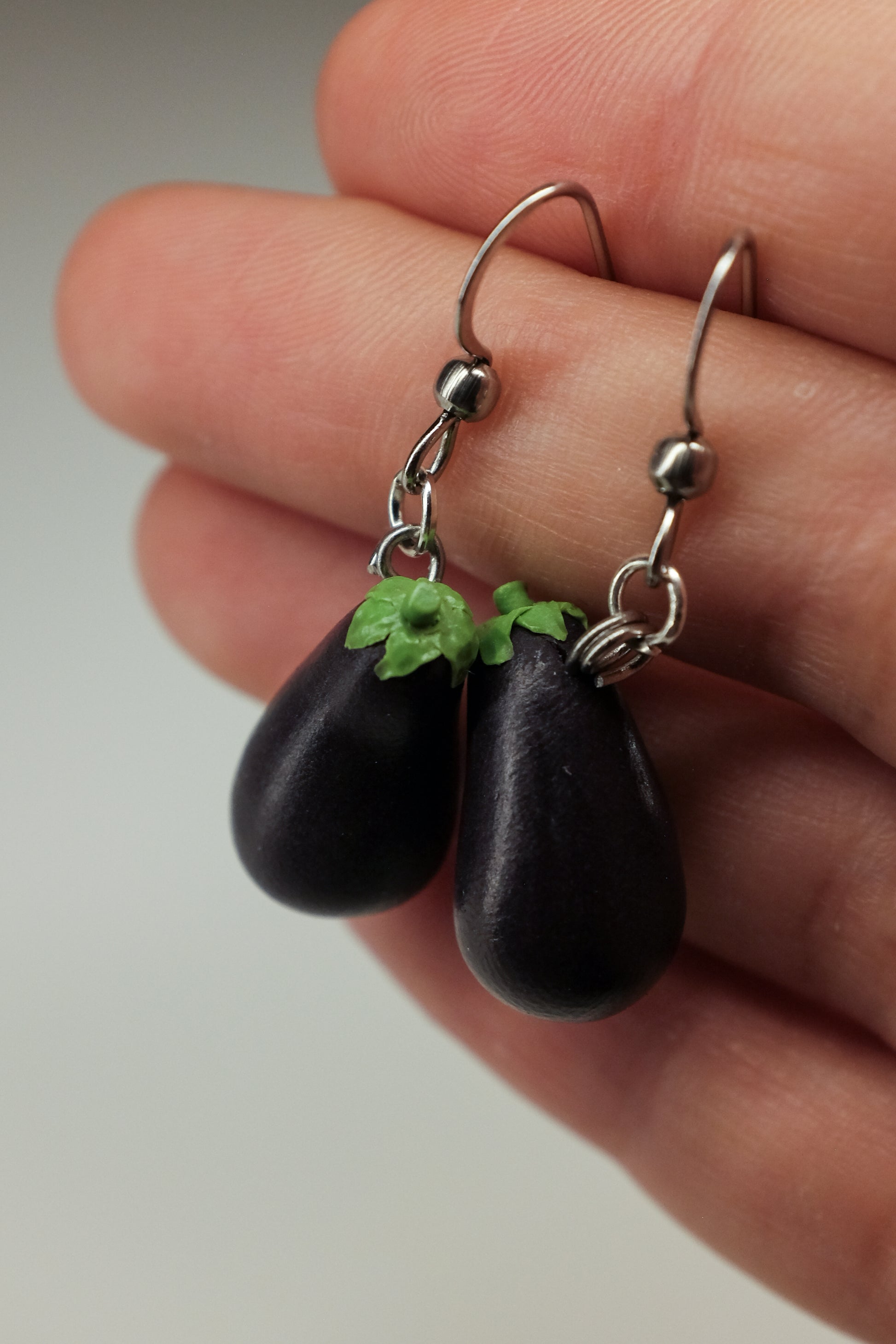 Patlidžan,viseće minđuše