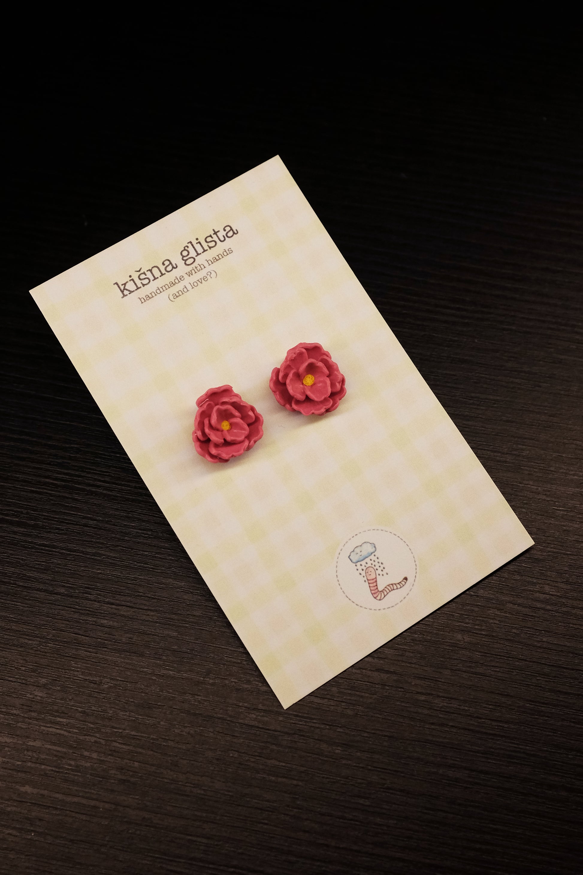 Cvet, minđuše sa iglicom