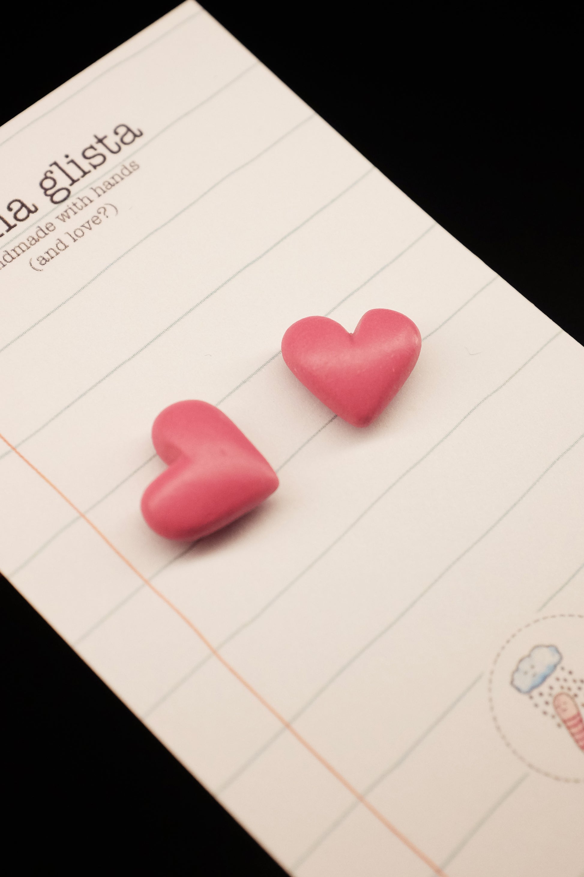 Srce, minđuše sa iglicom