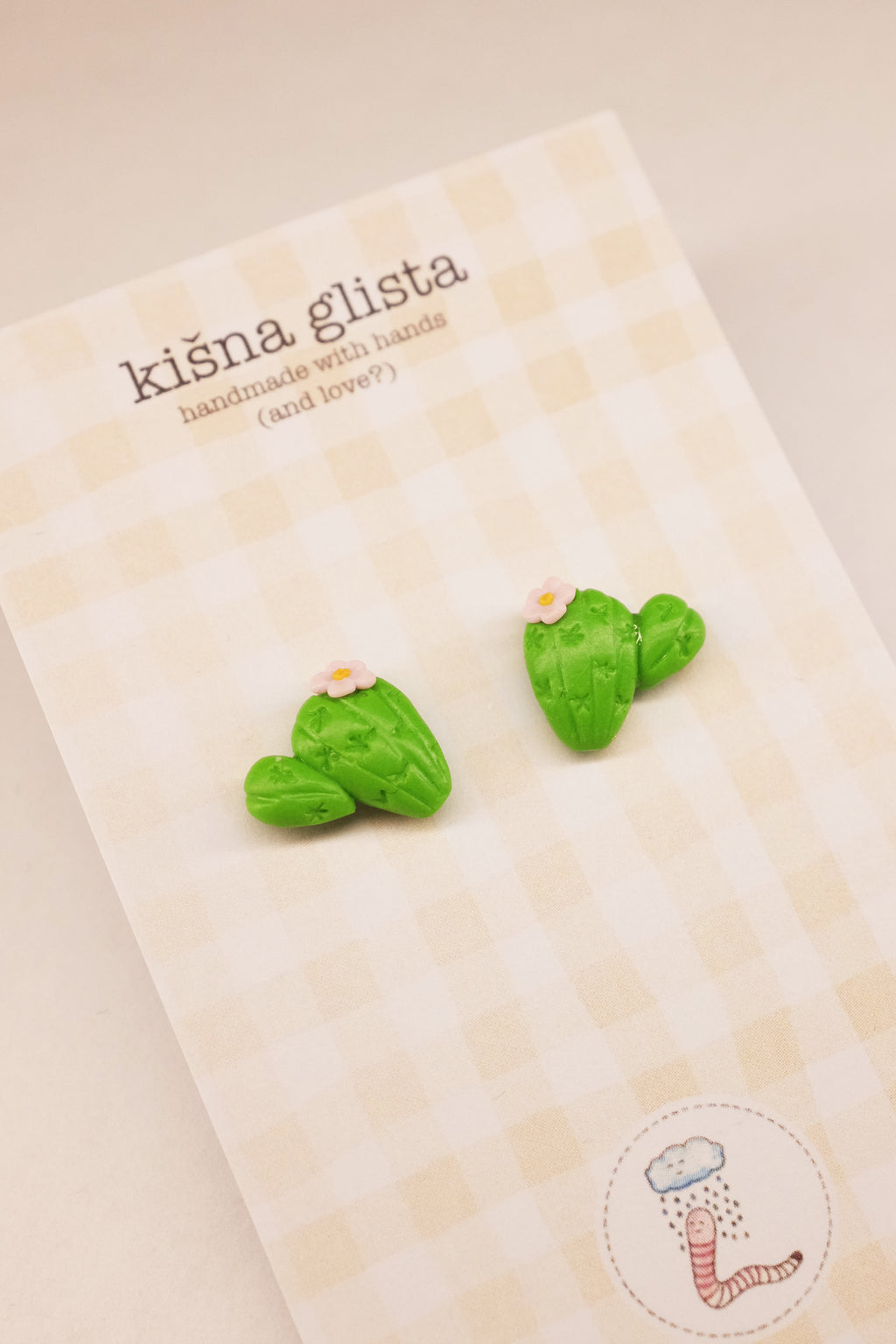 Kaktus, minđuše sa iglicom