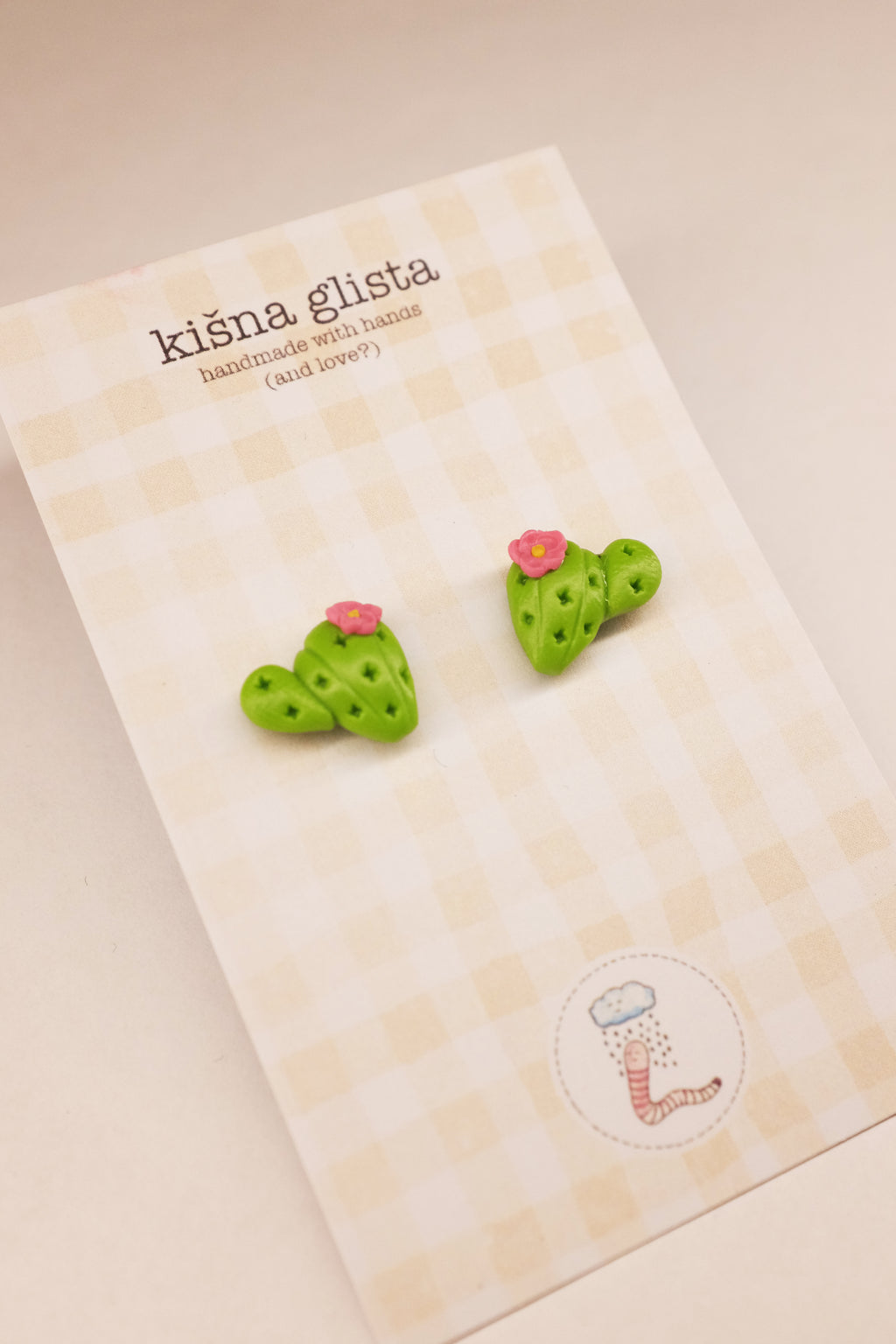 Kaktus, minđuše sa iglicom