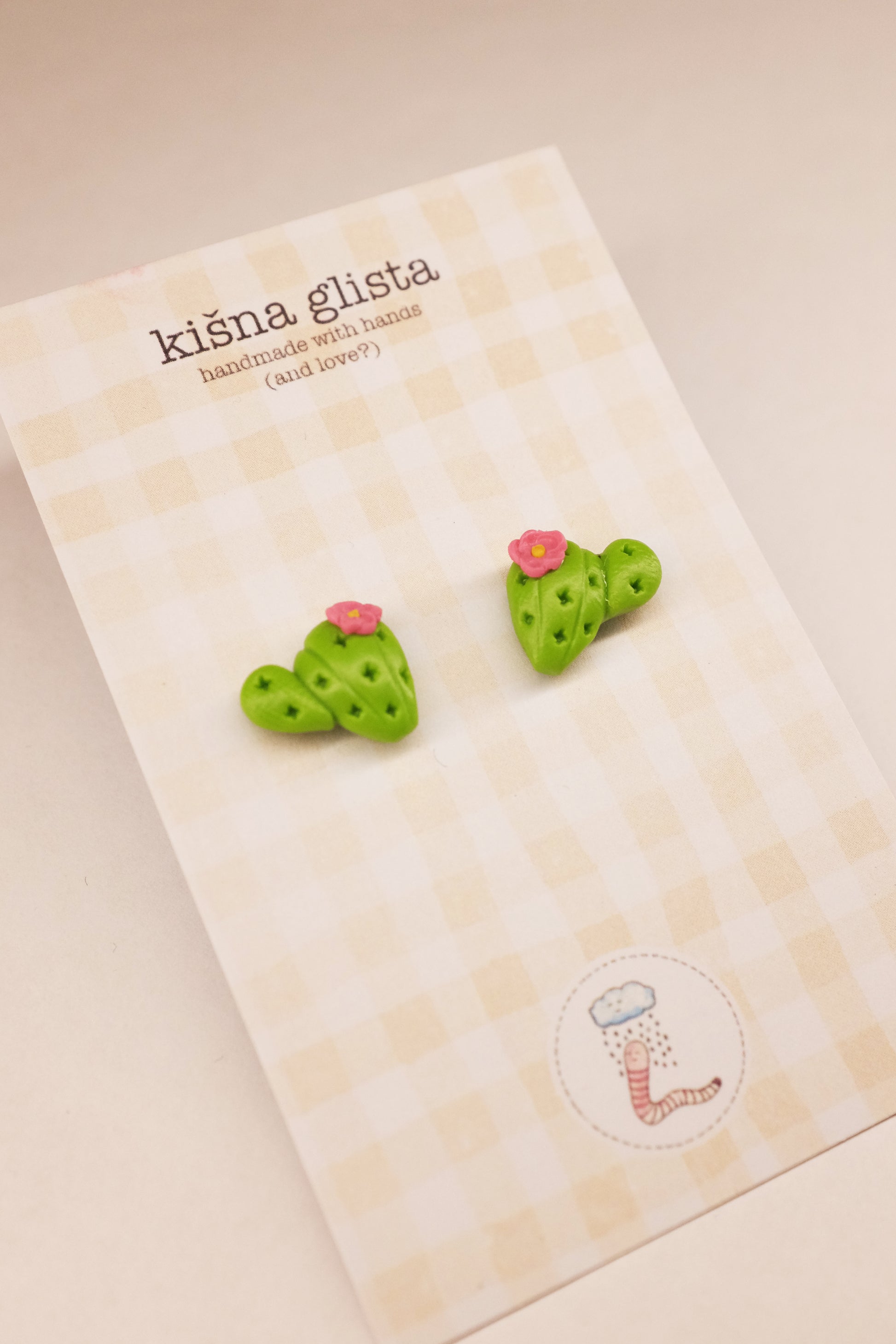 Kaktus, minđuše sa iglicom