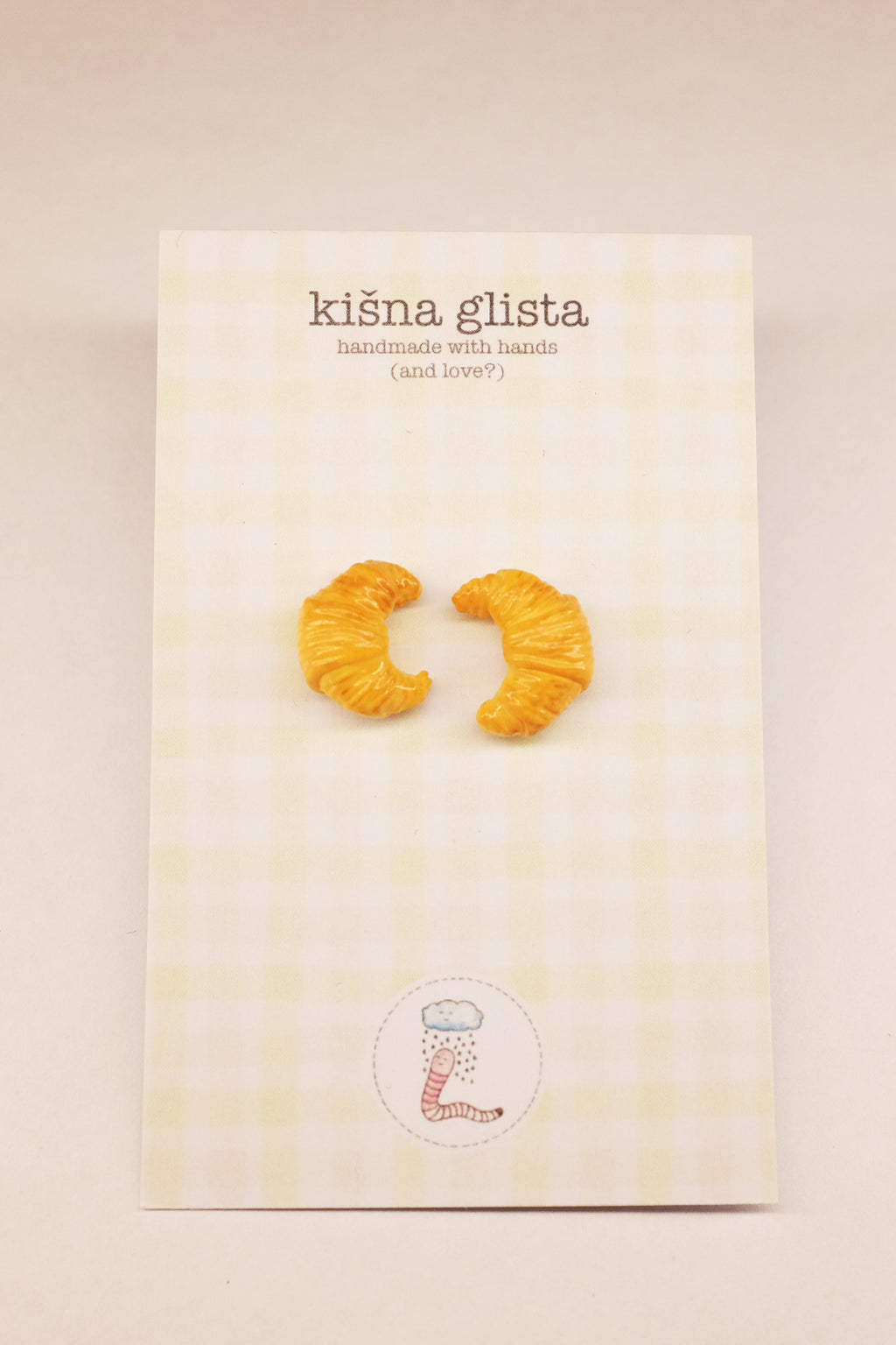 Kroasan, minđuše sa iglicom