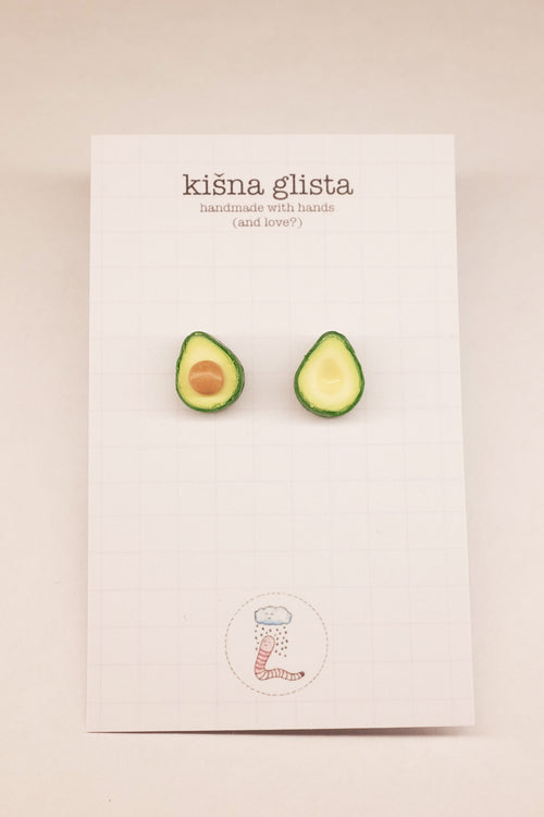 Avokado, minđuše sa iglicom