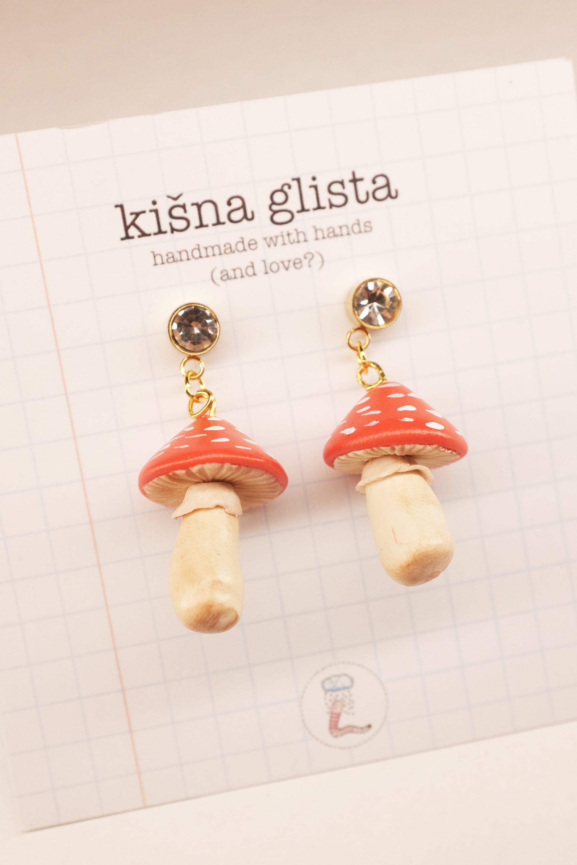 Pečurke, viseće minđuše