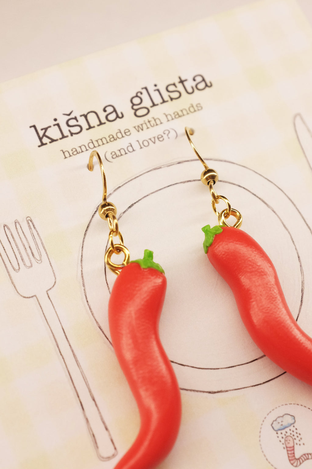 Ljute papričice,viseće minđuše