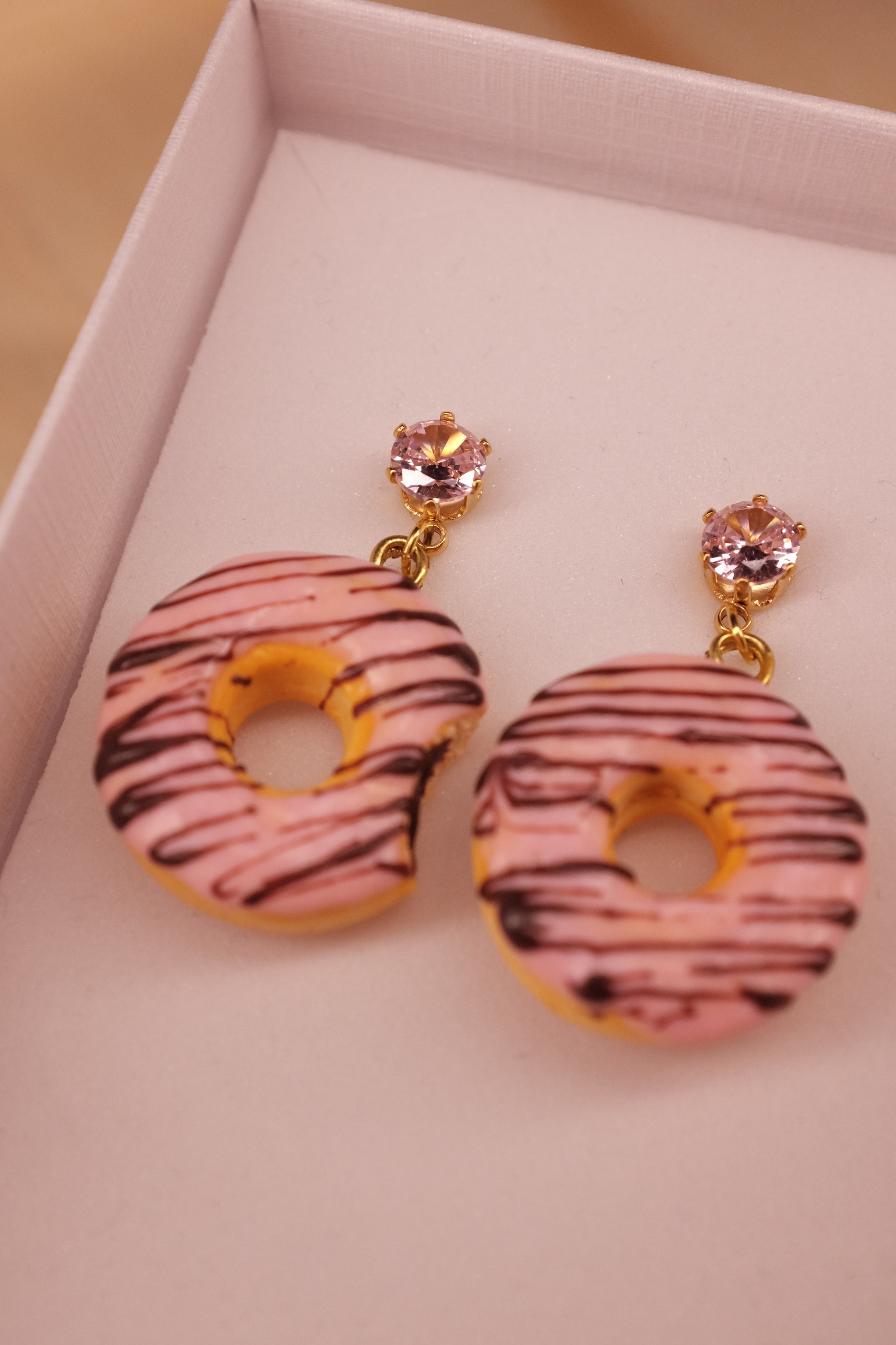 Donuts, dangling earrings