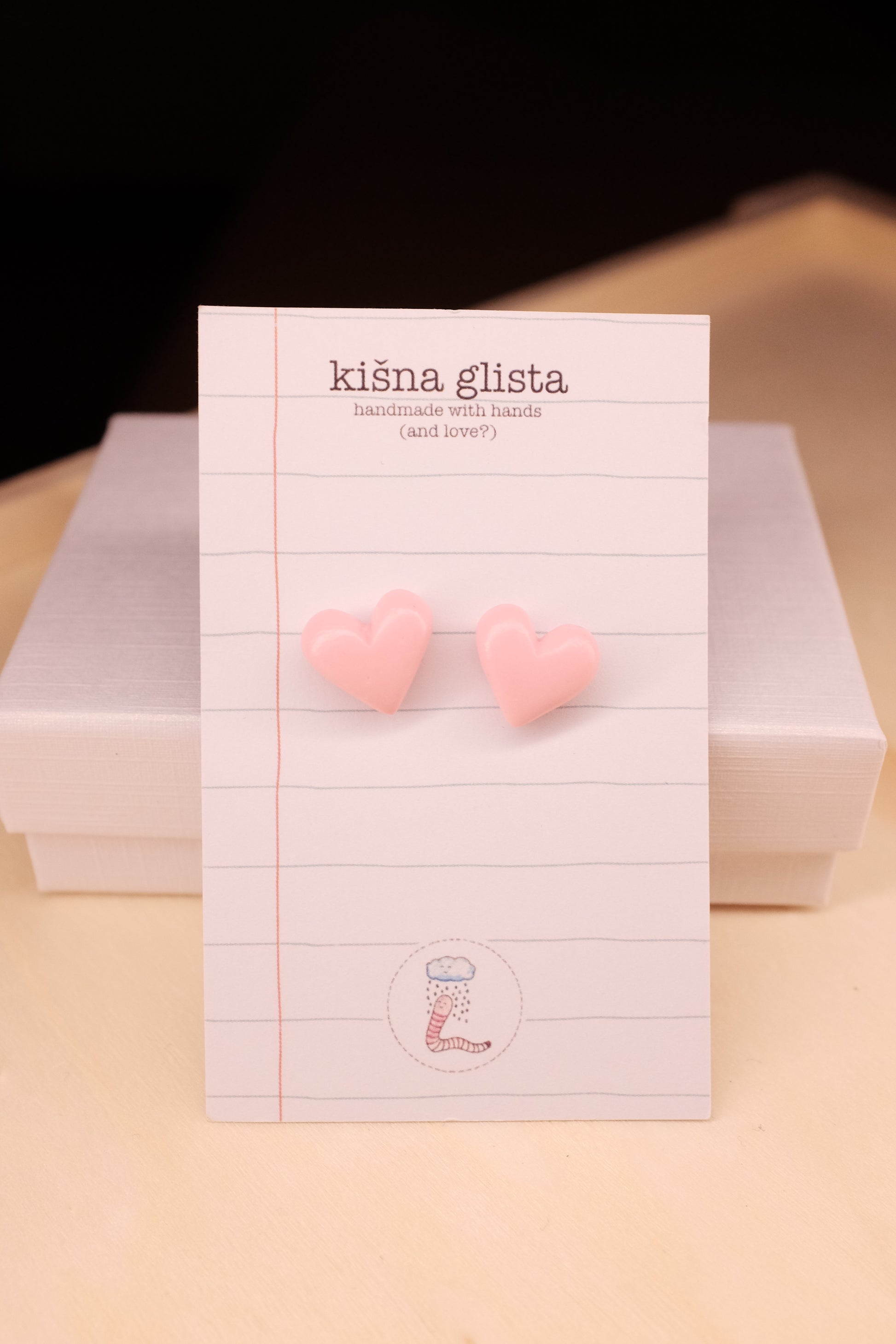 Srce, minđuše sa iglicom