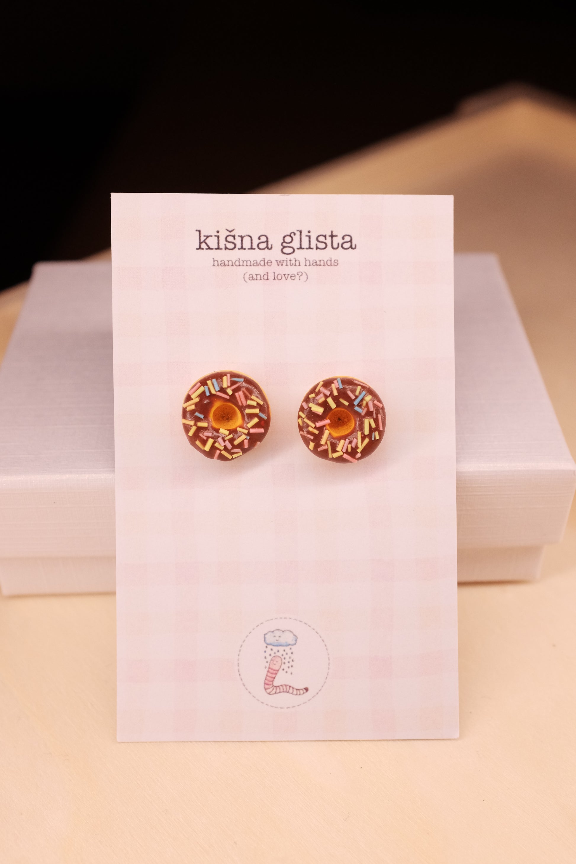 Donuts, stud earrings