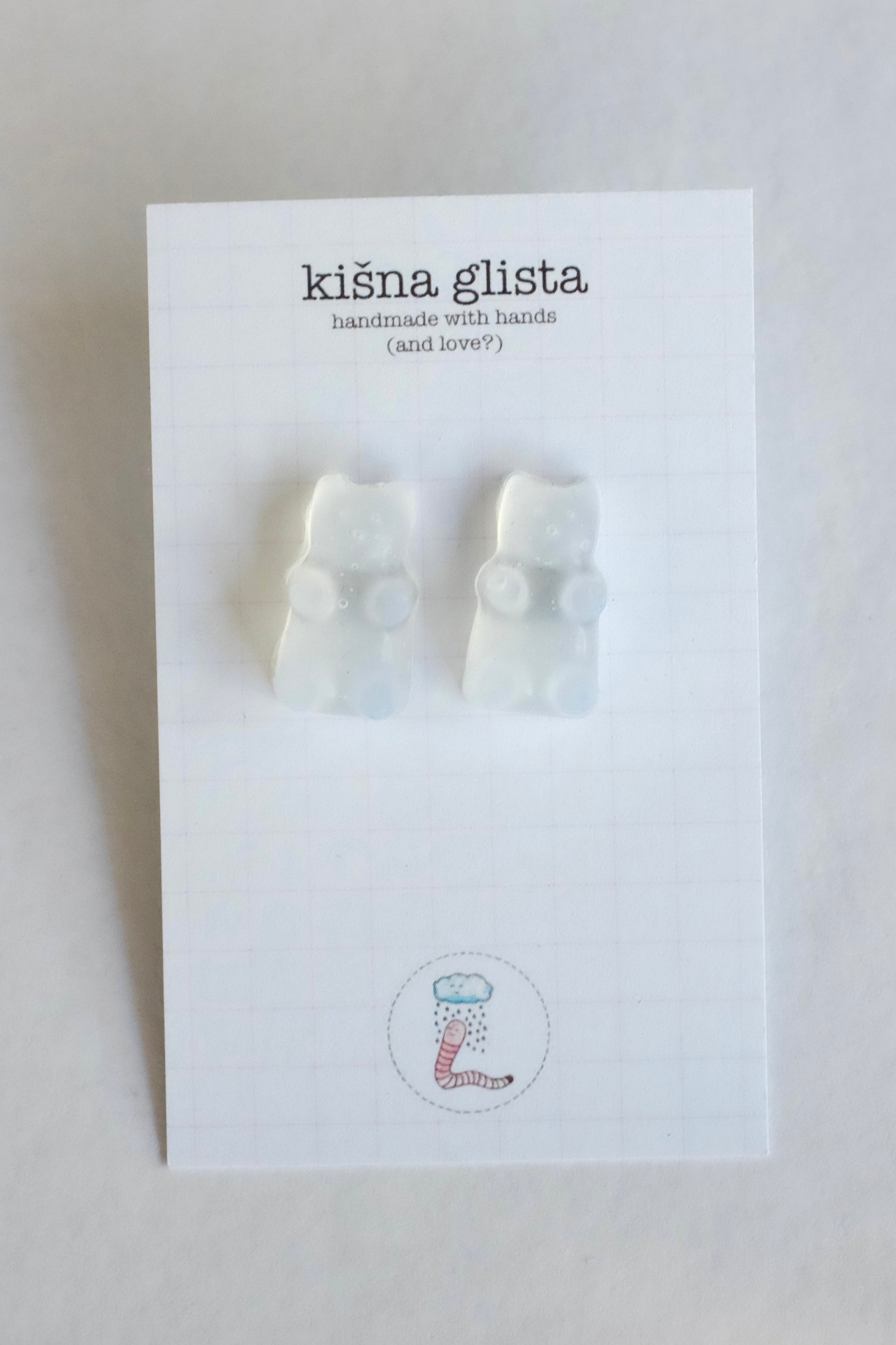 Gumene mede, minđuše sa iglicom